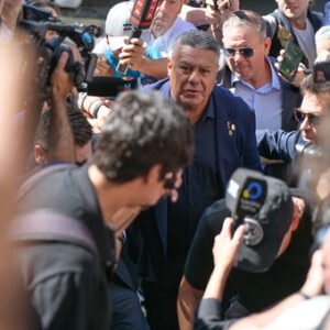 Claudio Chiqui Tapia declarandoFoto Federico Lopez Claro