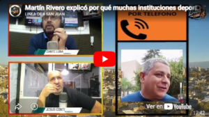 Martín Rivero explicó por qué muchas instituciones deportivas de San Juan no pueden recibir ayudas