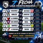 La Liga Veinticinqueña entra en una etapa decisiva: quedó programada la séptima fecha del Campeonato 2026