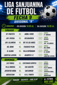La Primera “B” entra en una fecha decisiva: así se jugará la novena jornada del ascenso sanjuanino
