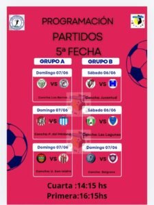 La Liga Ullum-Zonda entra en etapa decisiva: se juega la quinta fecha con partidos clave en ambos grupos