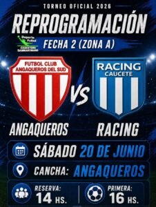 La Liga Caucetera pone al día su calendario con un partido pendiente entre Angaqueros y Racing