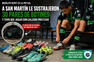 Increíble episodio en Jujuy: a San Martín le robaron 30 pares de botines