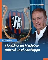 Dolor en el fútbol argentino: murió José Sanfilippo, leyenda de San Lorenzo y uno de los máximos goleadores de la historia