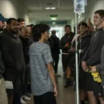 Los Pumas llevaron sonrisas al Hospital Rawson: compartieron una emotiva jornada con niños internados