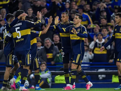 Los-futbolistas-de-Boca-tras-el-gol-de-Miguel-Merentiel-ante-OHiggins-470x352