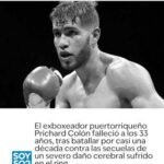 Murió Prichard Colón: la tragedia del boxeador que quedó marcado por una pelea y pasó más de una década con daño cerebral