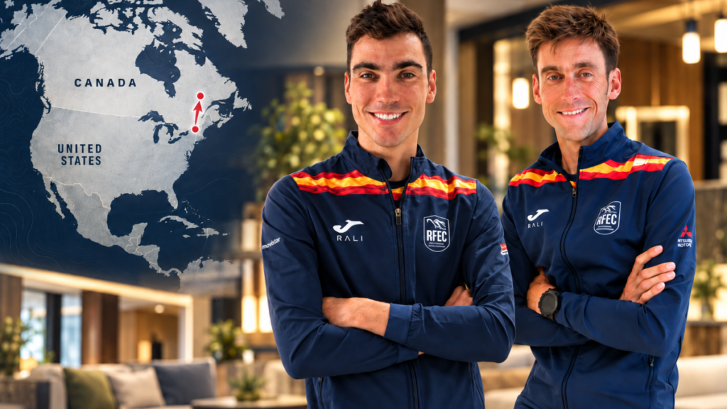 Ayuso y Verona llegaron en bicicleta a Montreal tras entrenar en Vermont