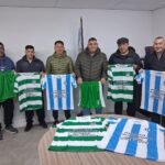 Zonda fortalece a sus clubes: entregaron indumentaria deportiva al Sporting Club y al CAR Juventud