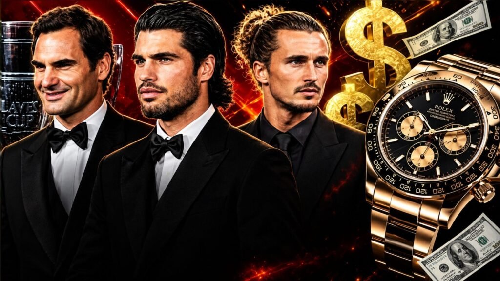 Alcaraz, Federer y Zverev lucieron relojes de lujo en la gala de la Laver Cup